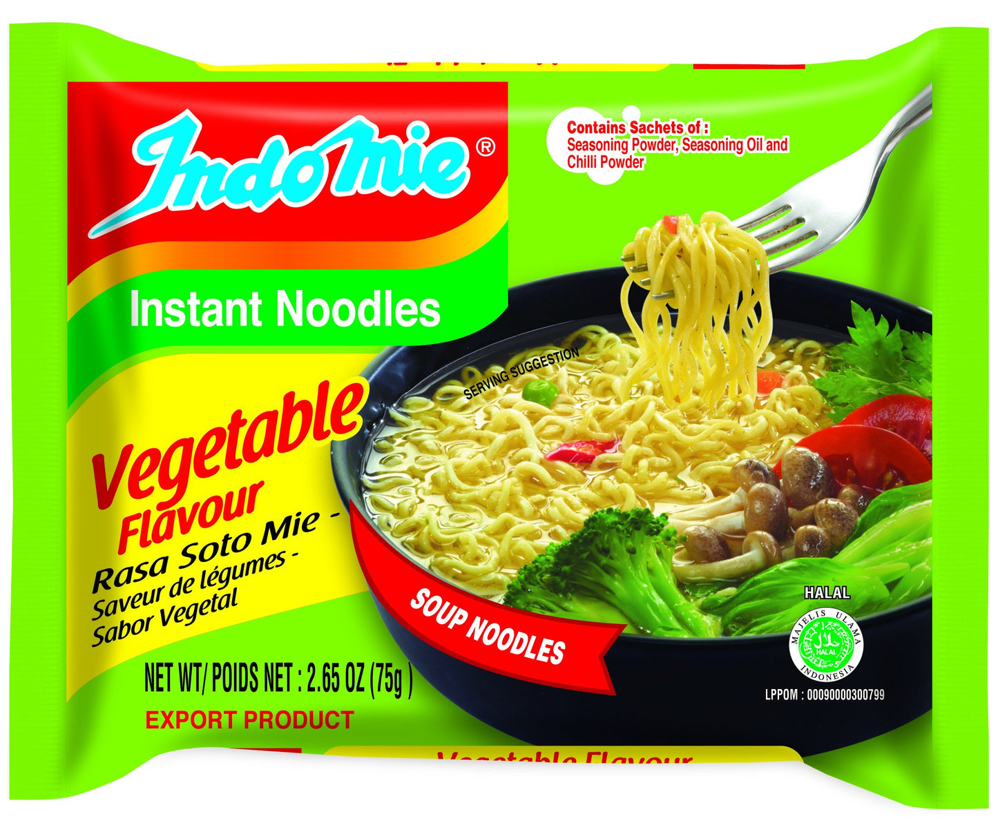 Indomie Instant Noodles Vegetable Flavour