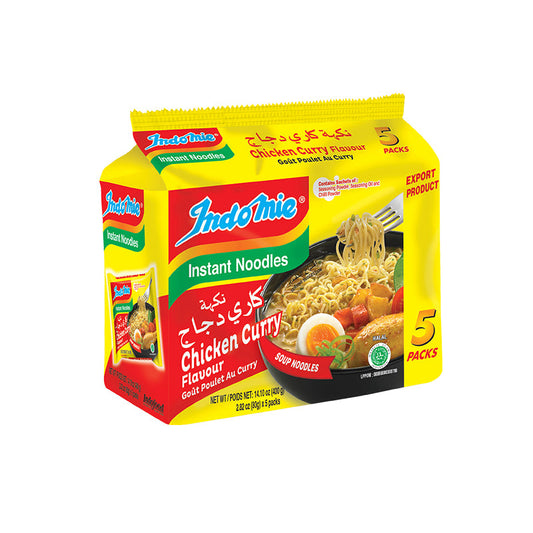IndoMie Instant Noodles 5 Chicken Curry Flavour Pack