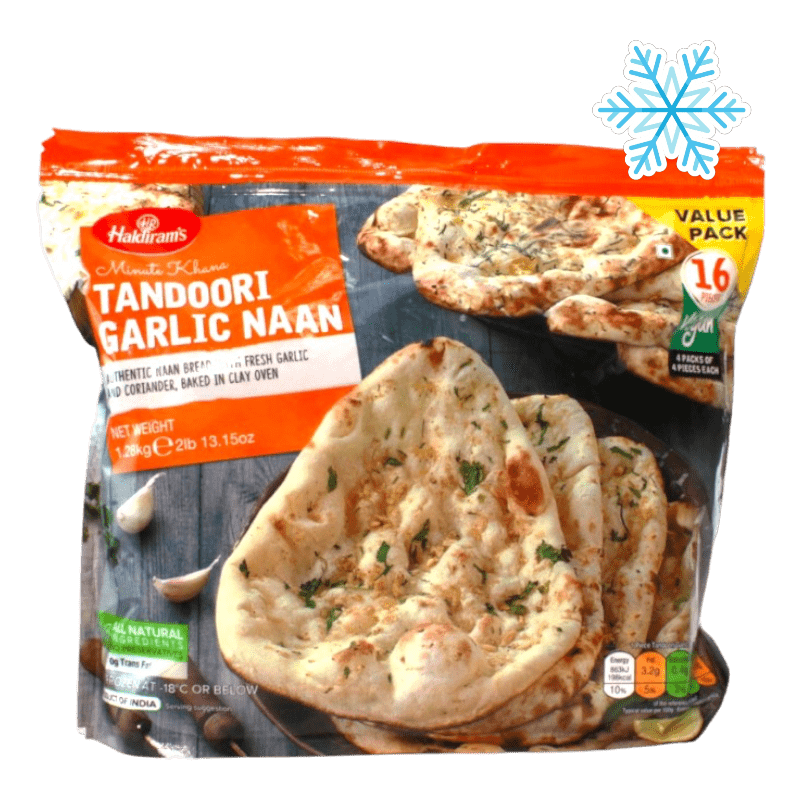 Minute Khana Tandoori Garlic Naan 16 Pieces