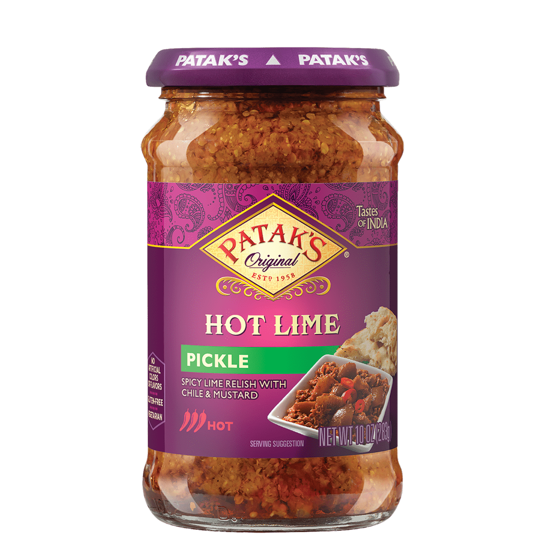 PATAK'S Hot Lime Pickle 10oz