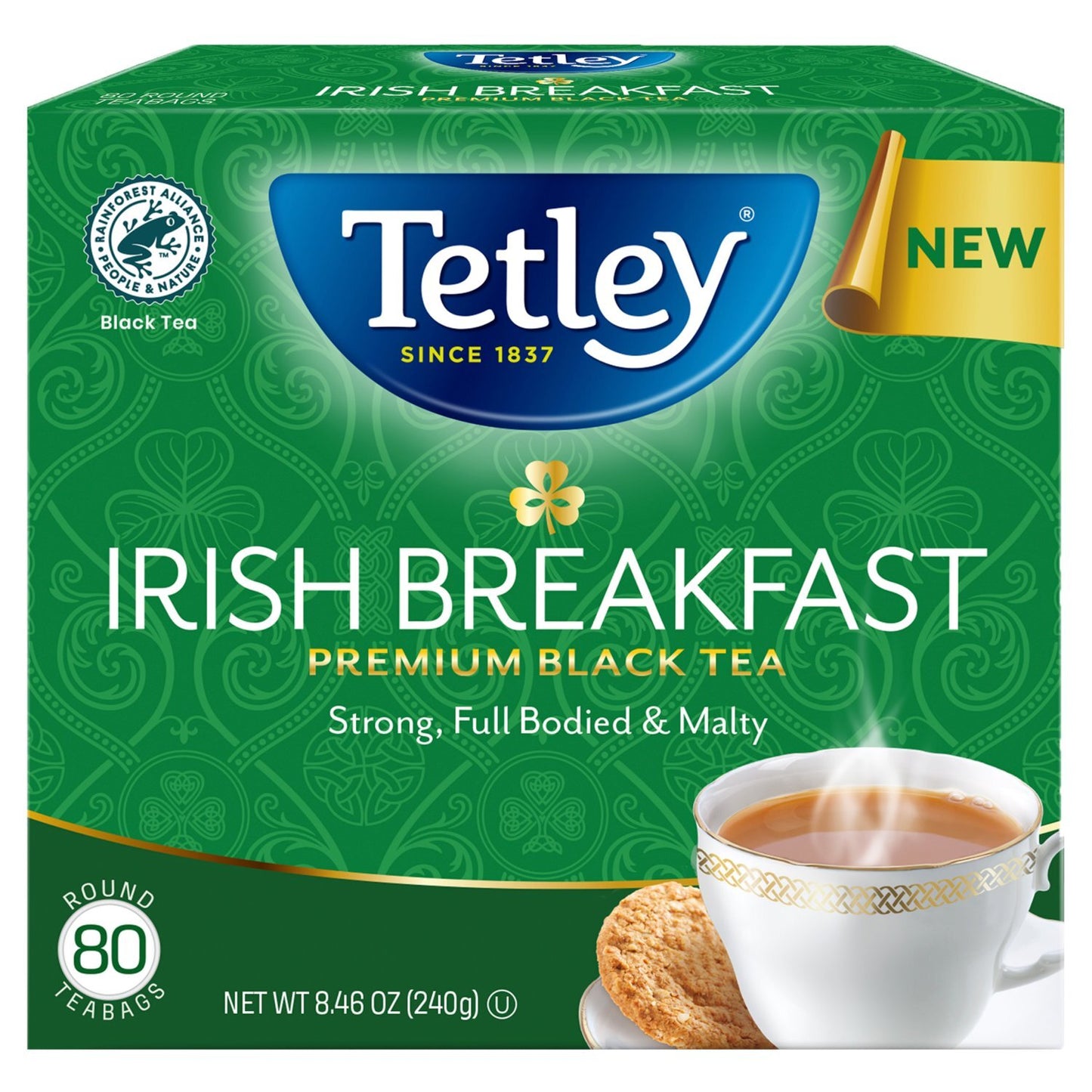 Tetley 80 Black Tea Bags 8.46oz