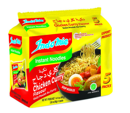 IndoMie Instant Noodles 5 Chicken Curry Flavour Pack