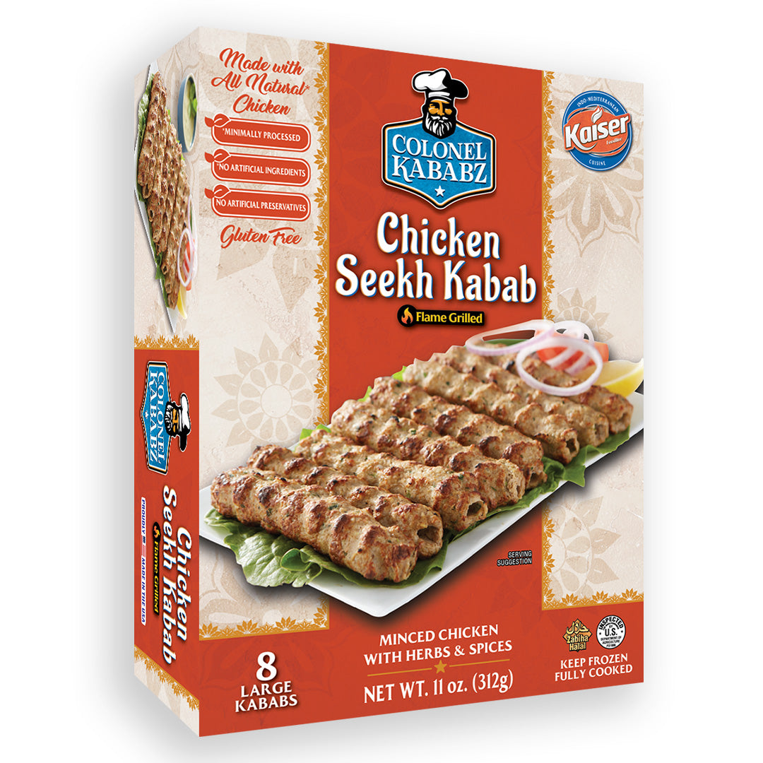 Colonel Kababz Chicken Seekh Kebab 11oz
