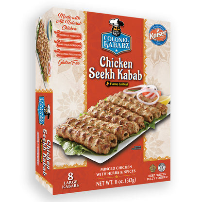 Colonel Kababz Chicken Seekh Kebab 11oz