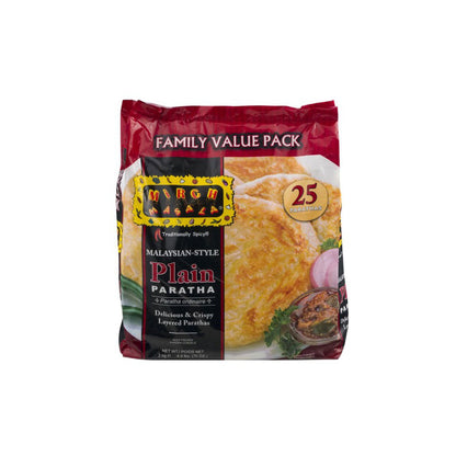 MIRCH MASALA Malaysian Style Plain Paratha Family Pack 70oz