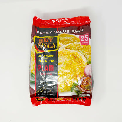 MIRCH MASALA Malaysian Style Plain Paratha Family Pack 70oz