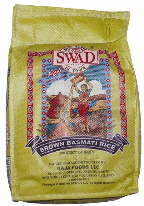 SWAD Indian Brown Basmati Rice 10lbs