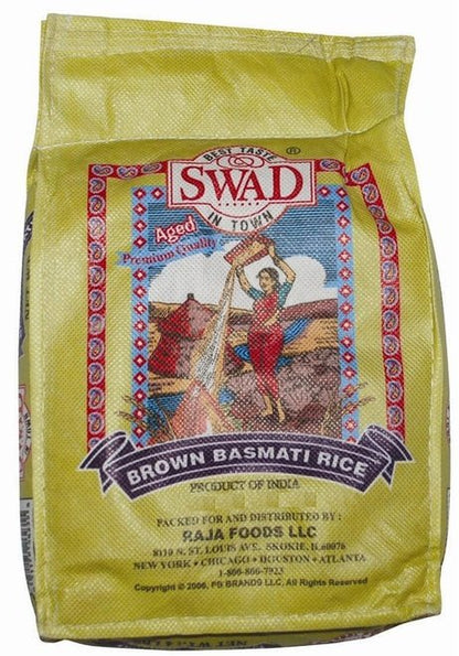 SWAD Indian Brown Basmati Rice 10lbs
