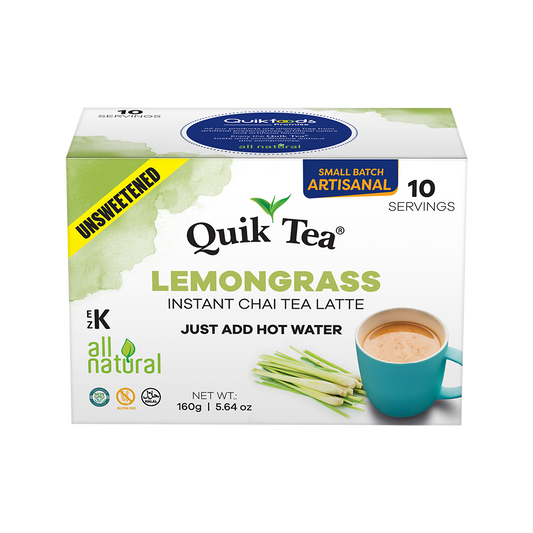 Quik Tea Lemongrass Instant Chai Tea Latte 10 Servings