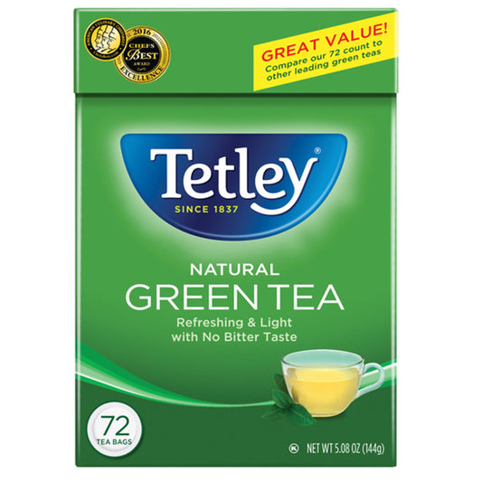 Tetley 72 Natural Green Tea Bags