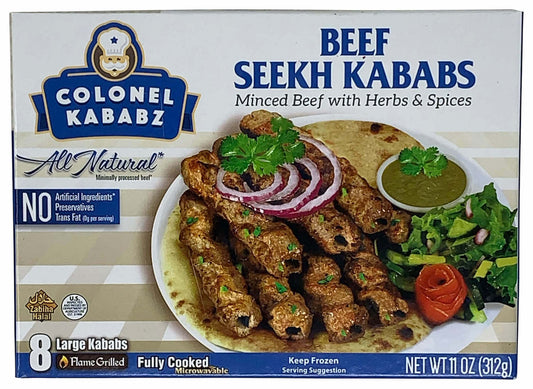 Colonel Kababz Beef Seekh Kabab 11oz